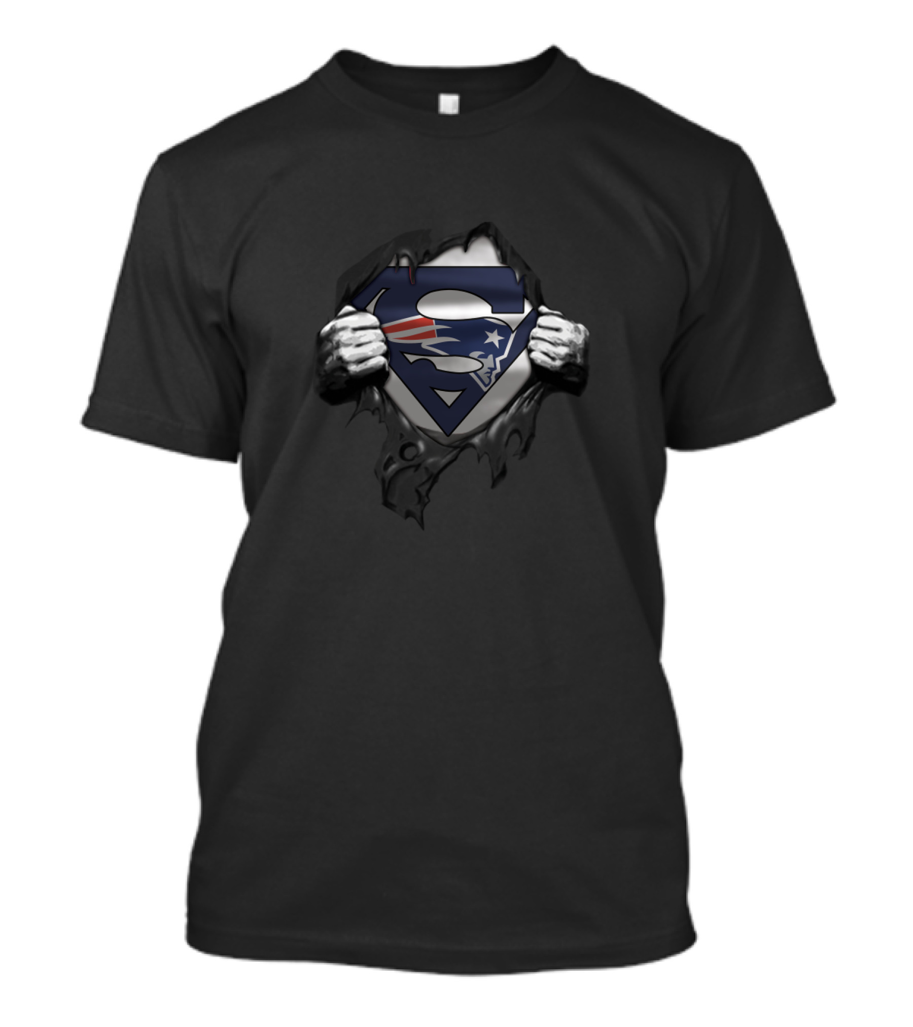 Superman New England Patriots Logo Fans Mashup T-Shirt