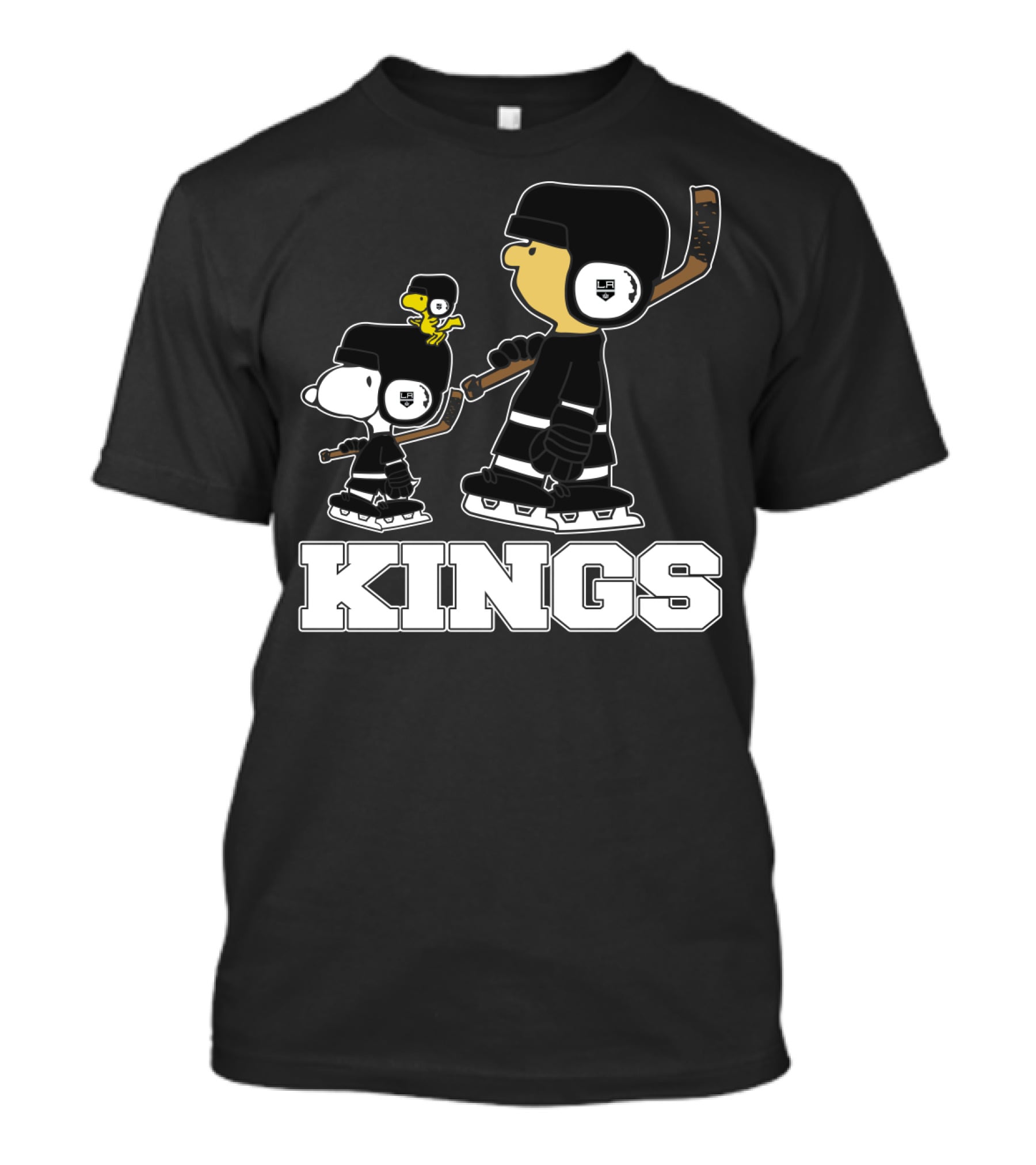 Snoopy And Woodstock Los Angeles Kings Hockey Fans T-Shirt