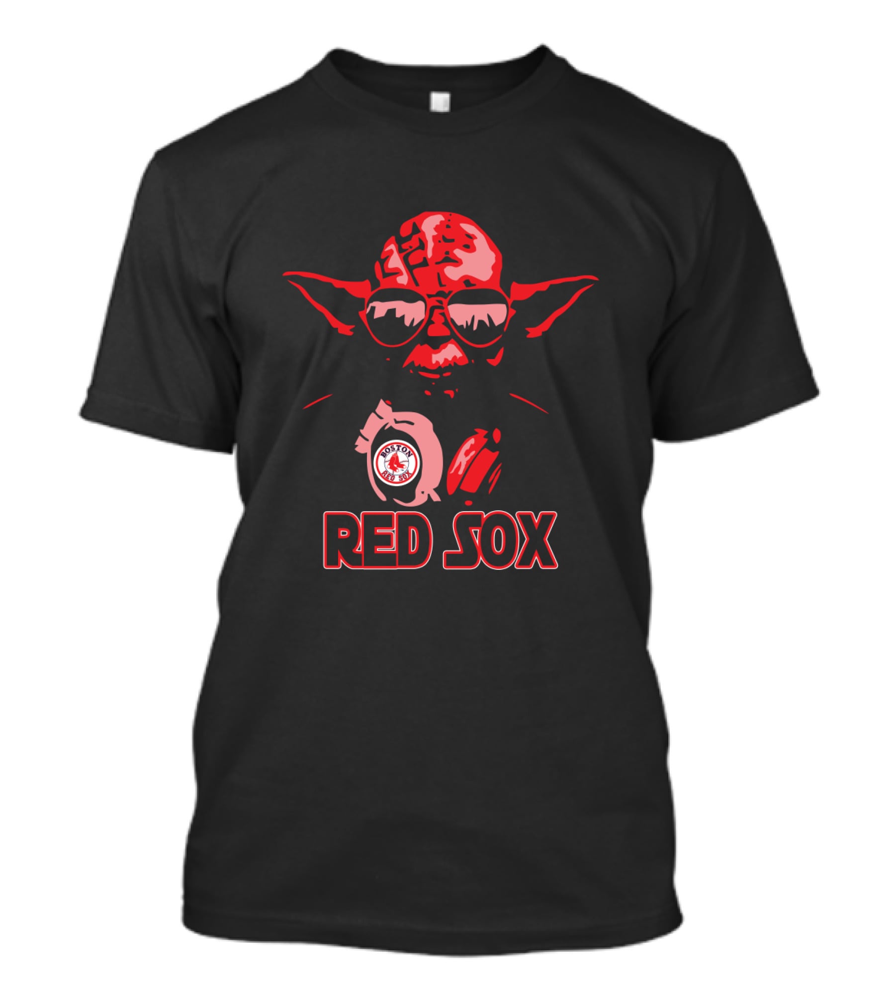 Yoda Red Sox Star Wars Boston Fans T-Shirt