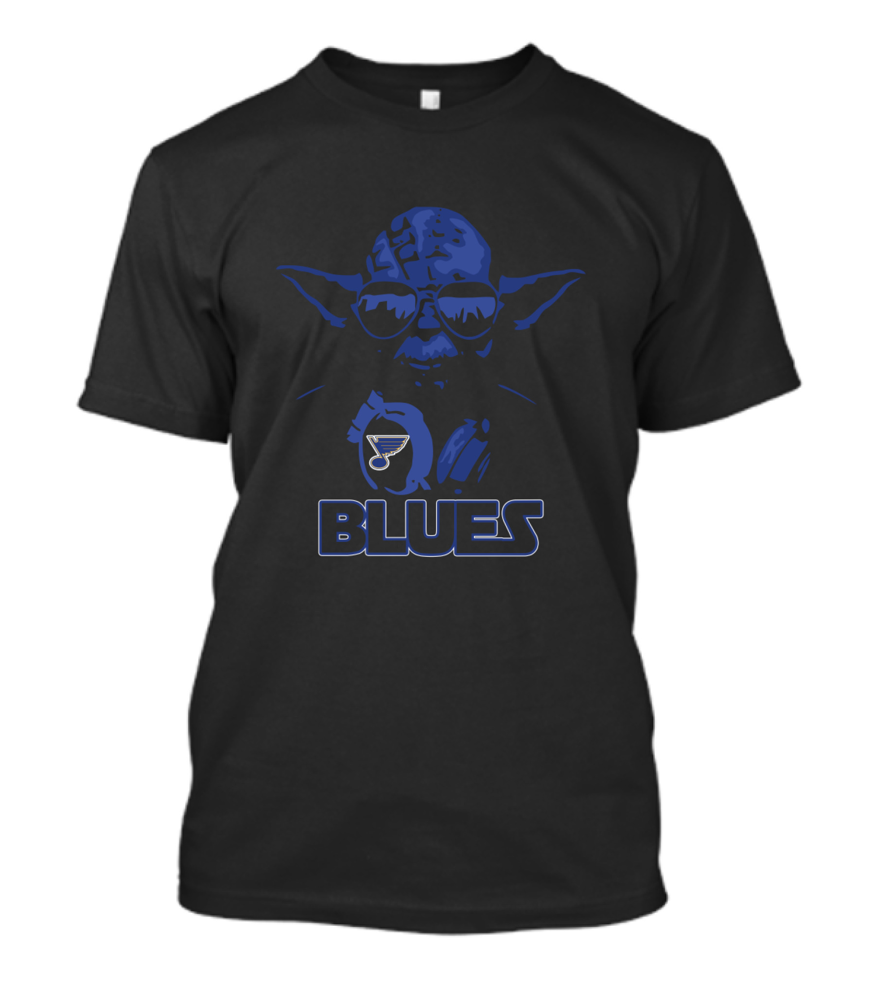 Yoda Star Wars St. Louis Blues Fans Logo Combination T-Shirt