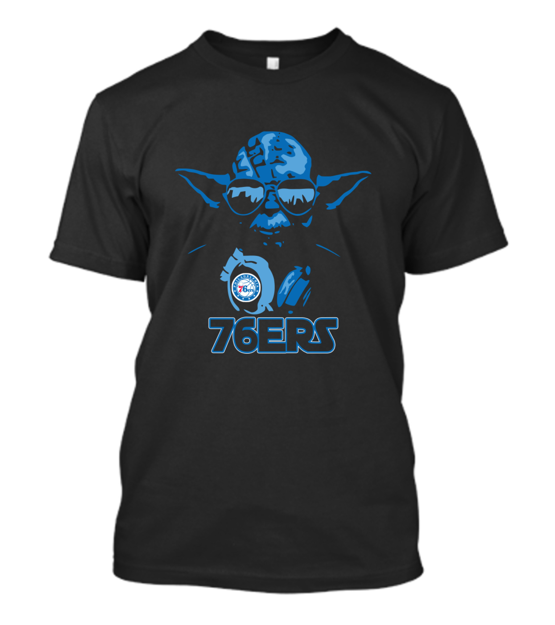 Star Wars Yoda Philadelphia 76ers Fans 76ers T-Shirt
