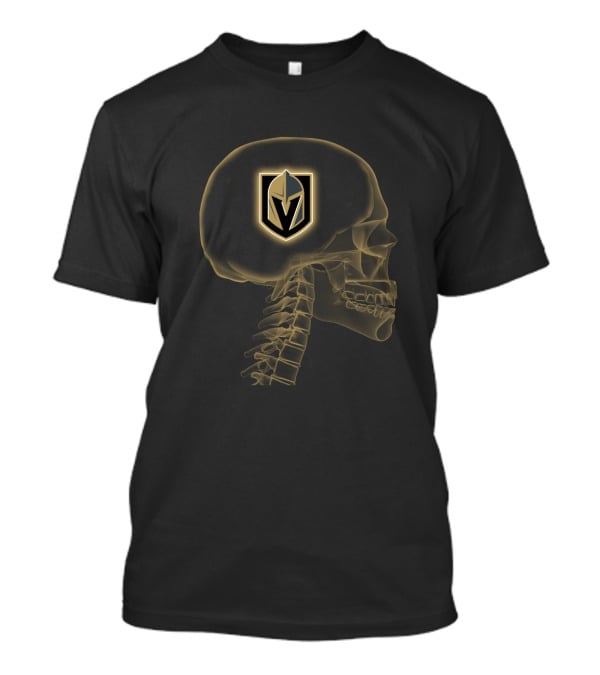 Vegas Golden Knights Skull Brain Halloween T-Shirt