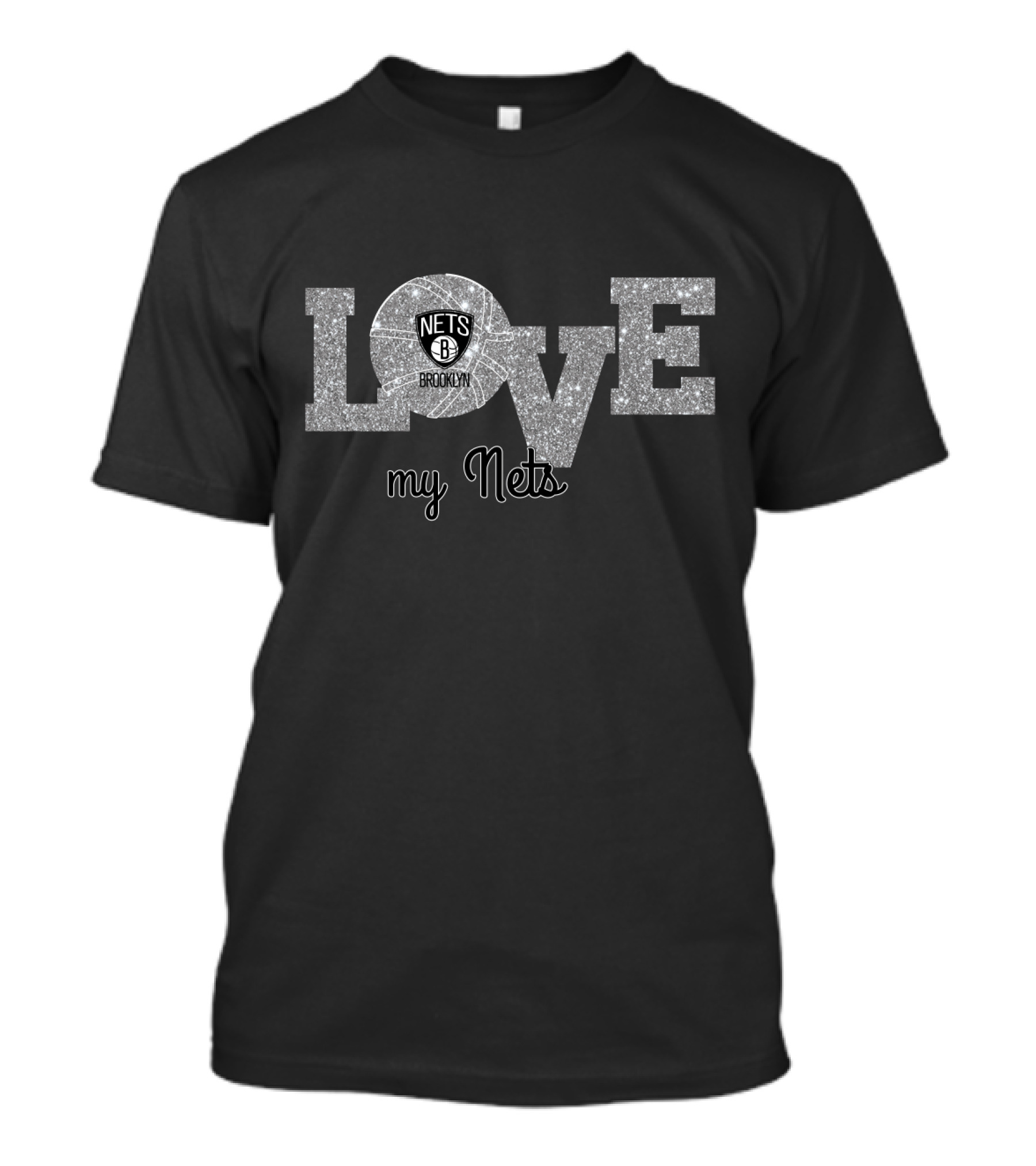 Love My Nets Brooklyn Nets Fans Basketball Enthusiasts T-Shirt