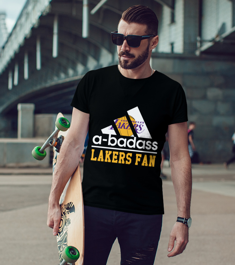 Los Angeles Lakers A-Badass Lakers Fan T-Shirt