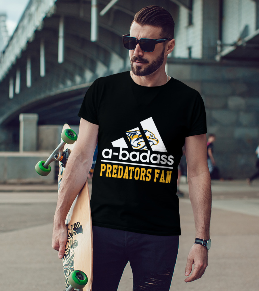 A-Badass Predators Fan Nashville Predators T-Shirt