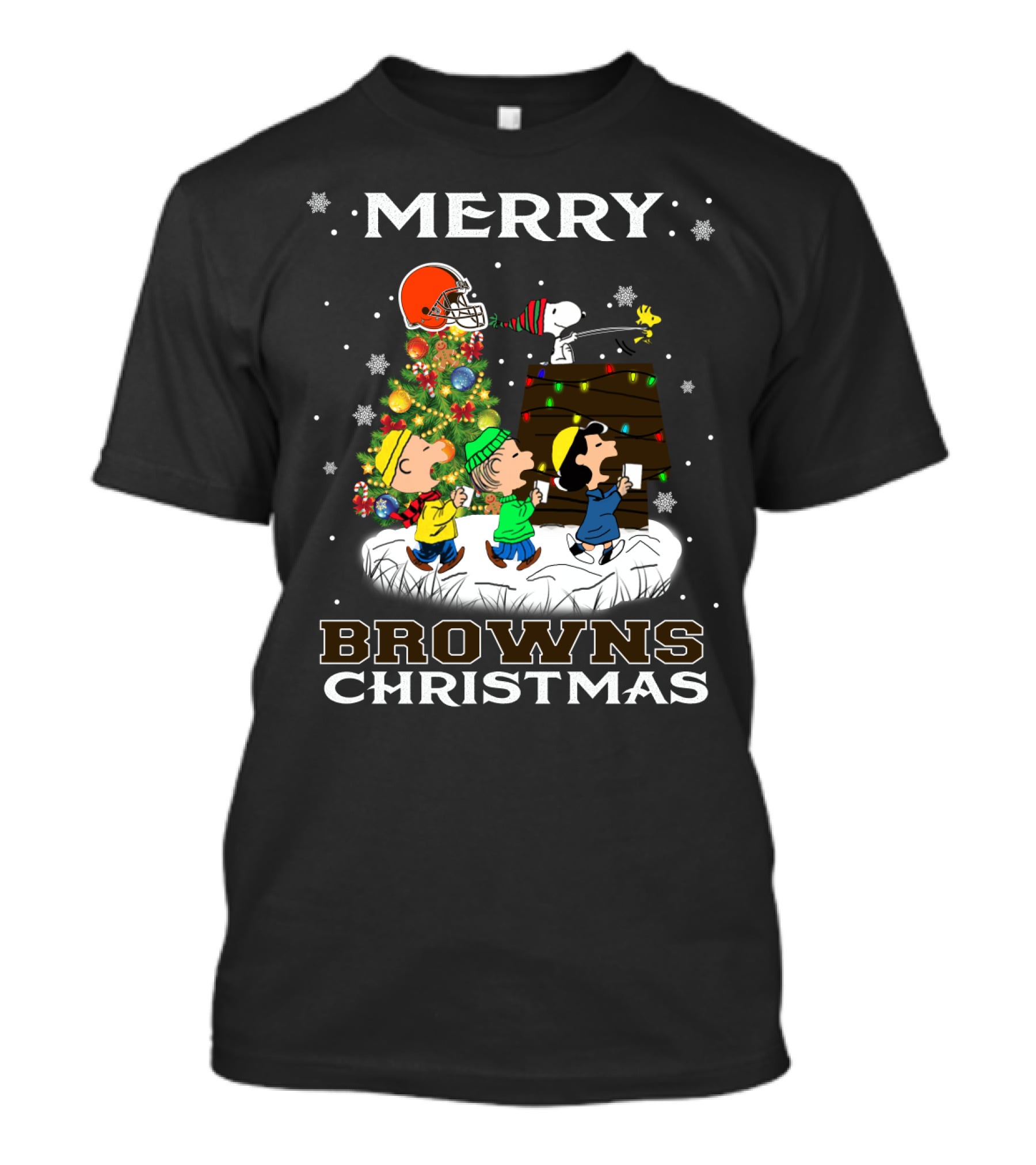 Merry Browns Christmas With Snoopy And Friends T-Shirt