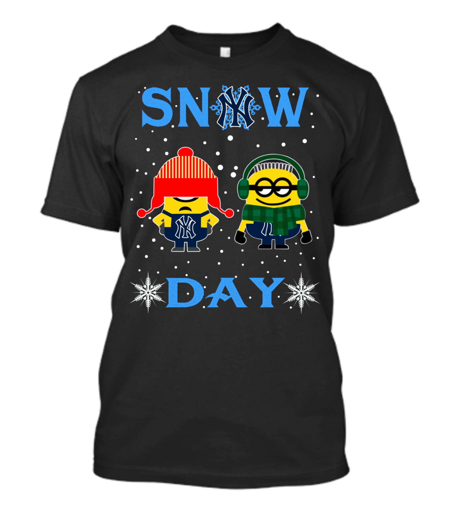 Snow Day New York Yankees Minions Fans T-Shirt