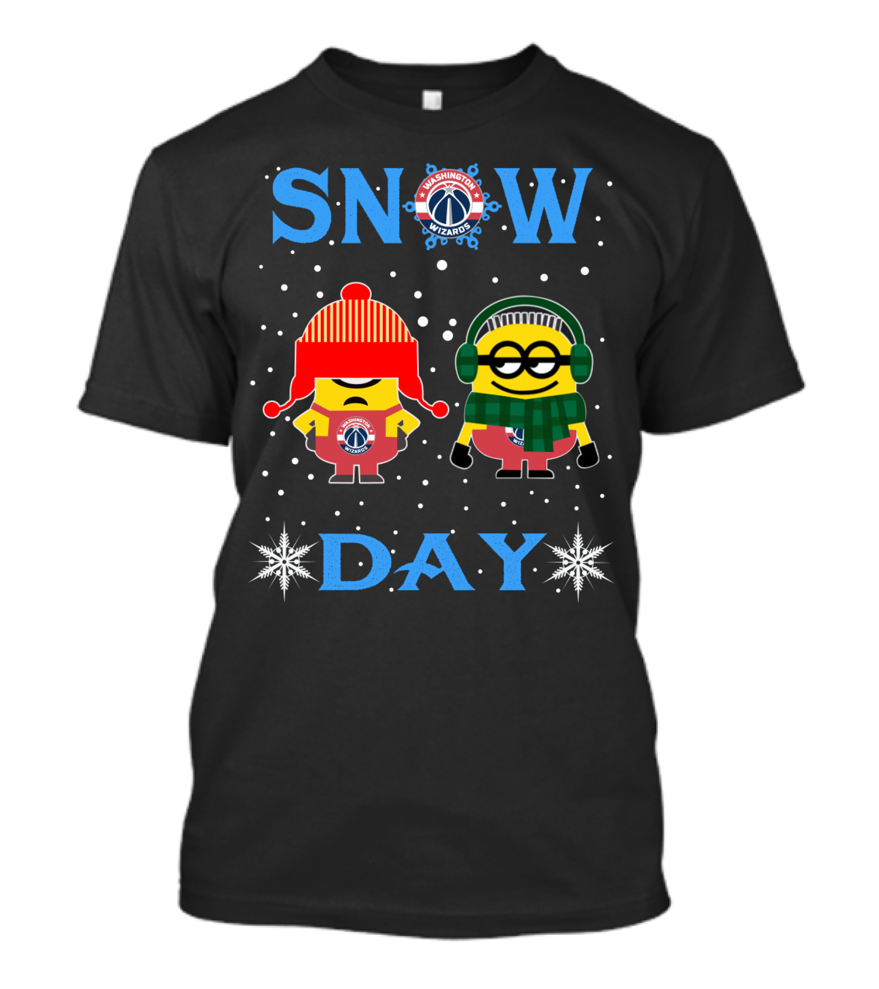 Washington Wizards Minions Snow Day Celebration T-Shirt
