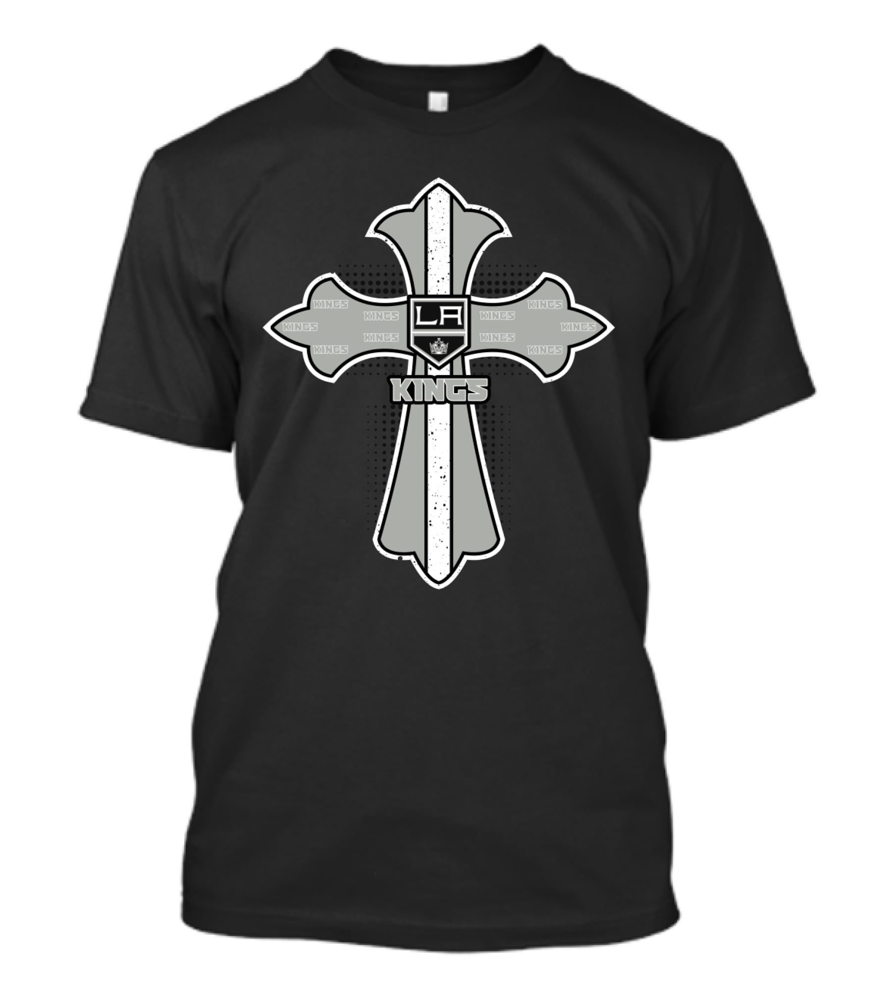 LA Kings And Cross For Jesus Fans Unite With Iconic Symbol And Hockey Spirit T-Shirt
