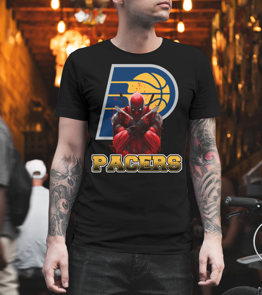 Indiana Pacers Deadpool Crossover for Fans T-Shirt