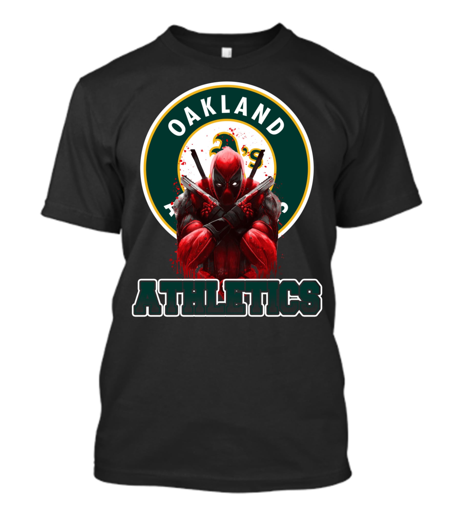 Oakland Athletics Deadpool Crossover Fan T-Shirt