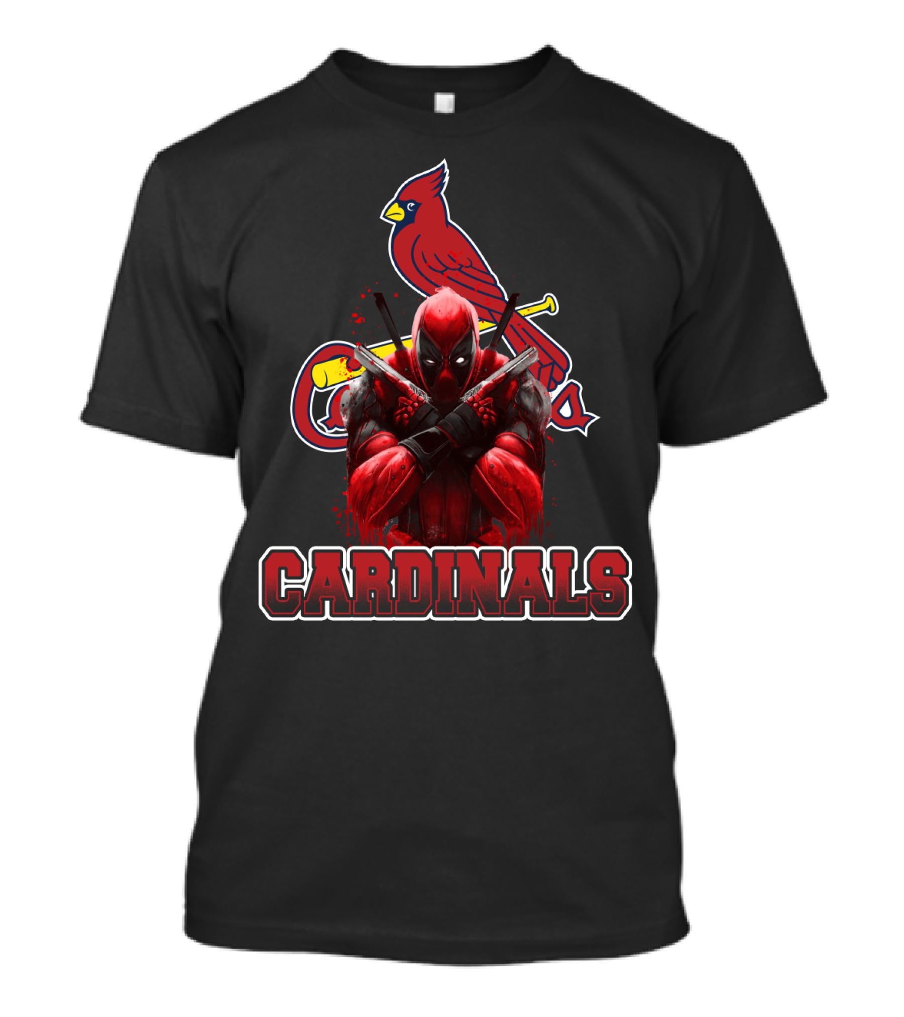St. Louis Cardinals Deadpool Crossover For Baseball And Marvel Fans T-Shirt