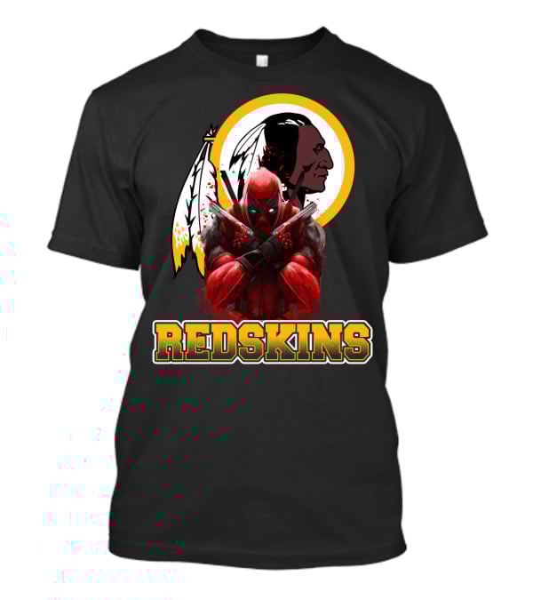 Redskins Deadpool Crossover Nfl Superhero T-Shirt