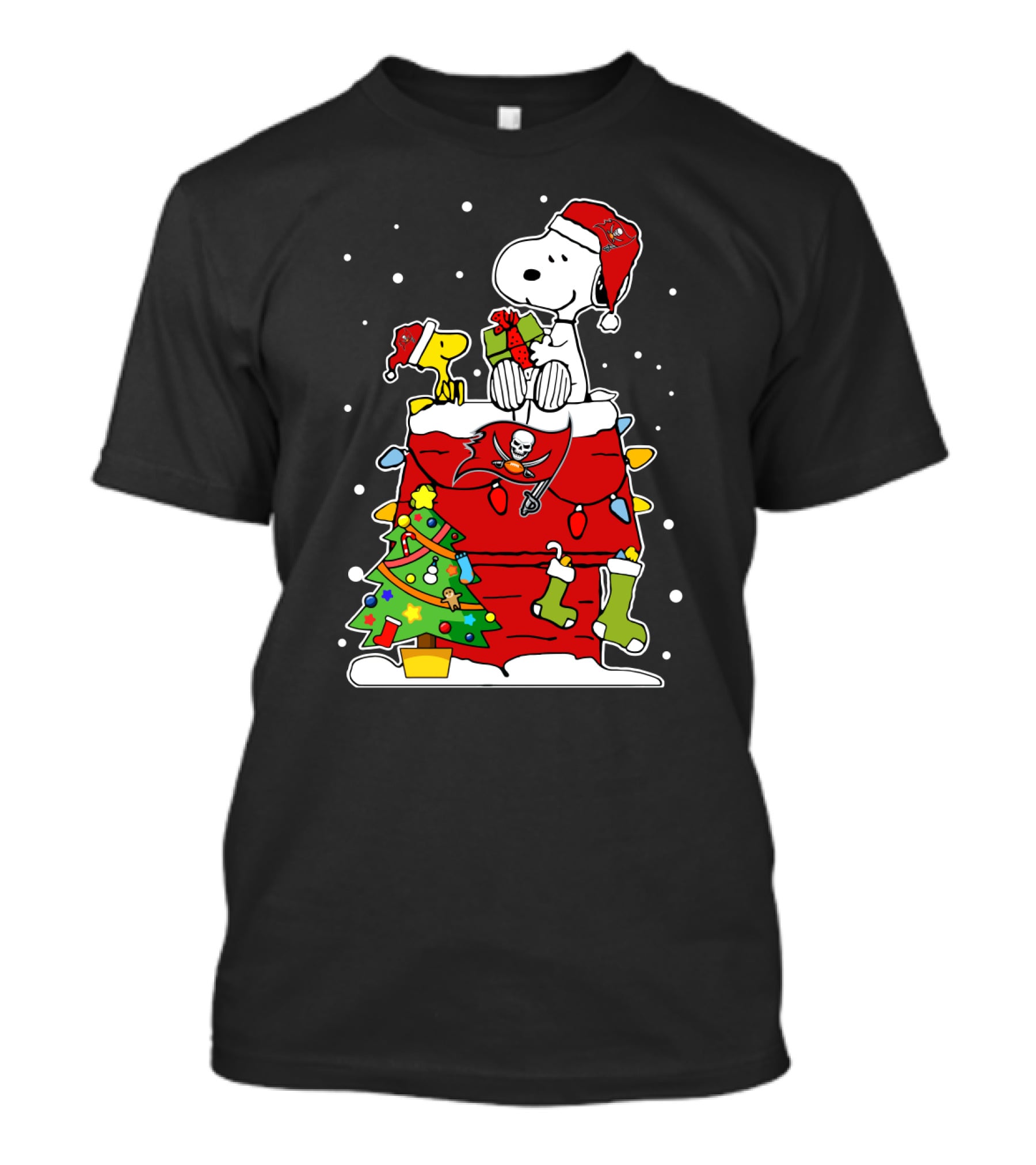 Tampa Bay Buccaneers Christmas Snoopy Peanuts Holiday Football Fan Gift T-Shirt
