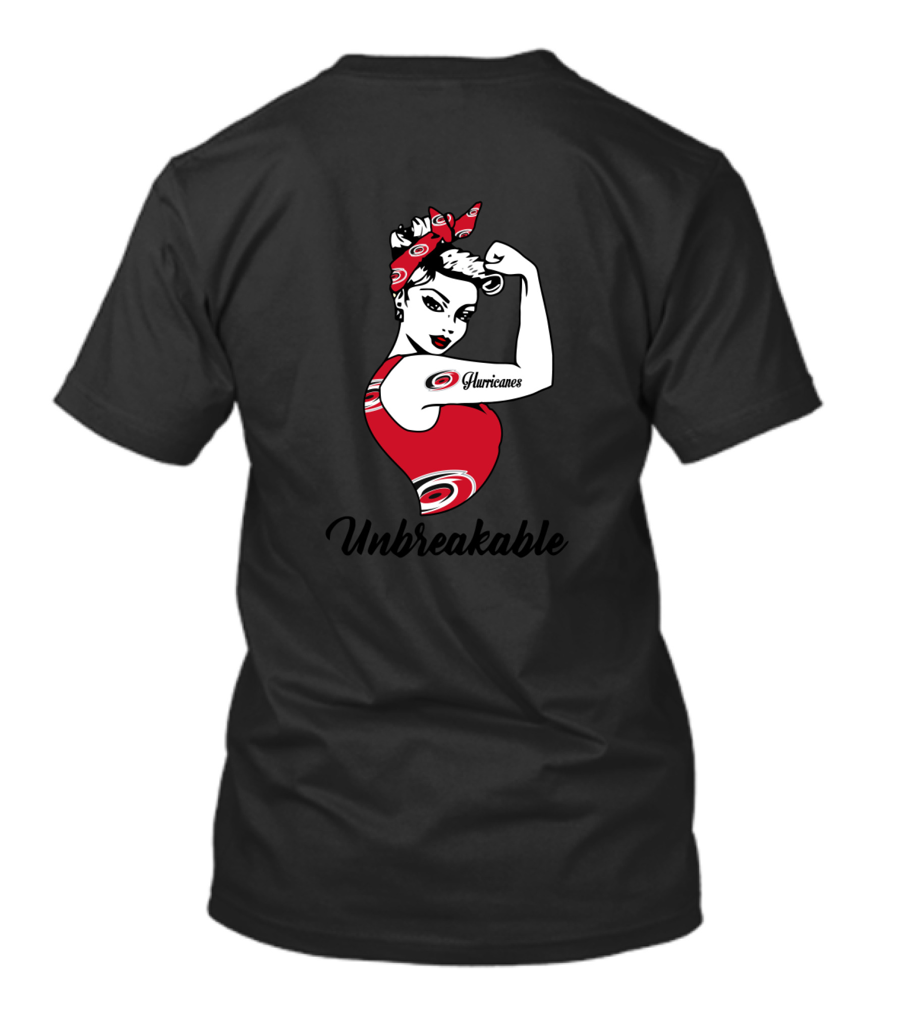 Unbreakable Carolina Hurricanes Empowerment Strong Girl T-Shirt
