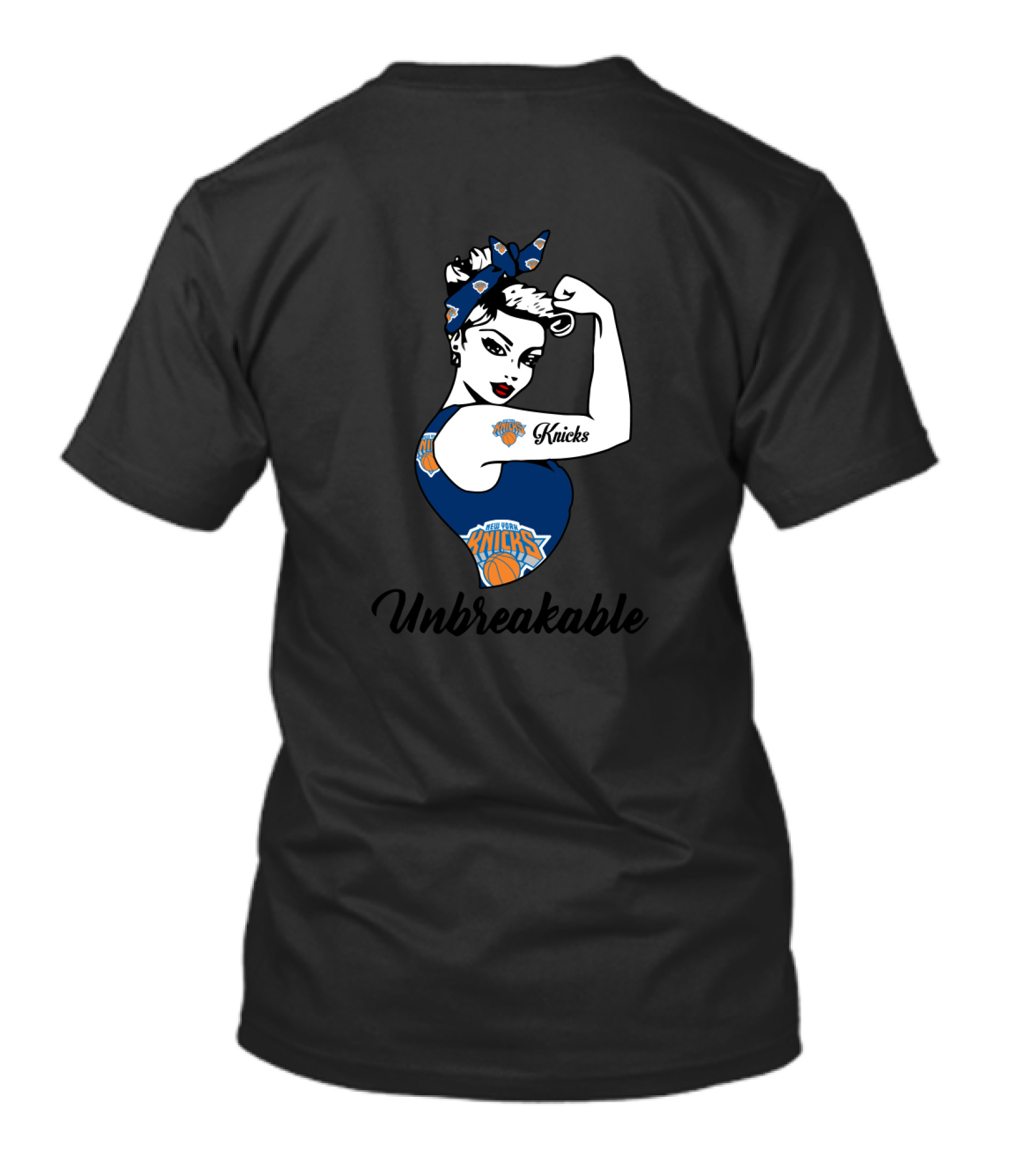 Unbreakable New York Knicks Strong Girl T-Shirt
