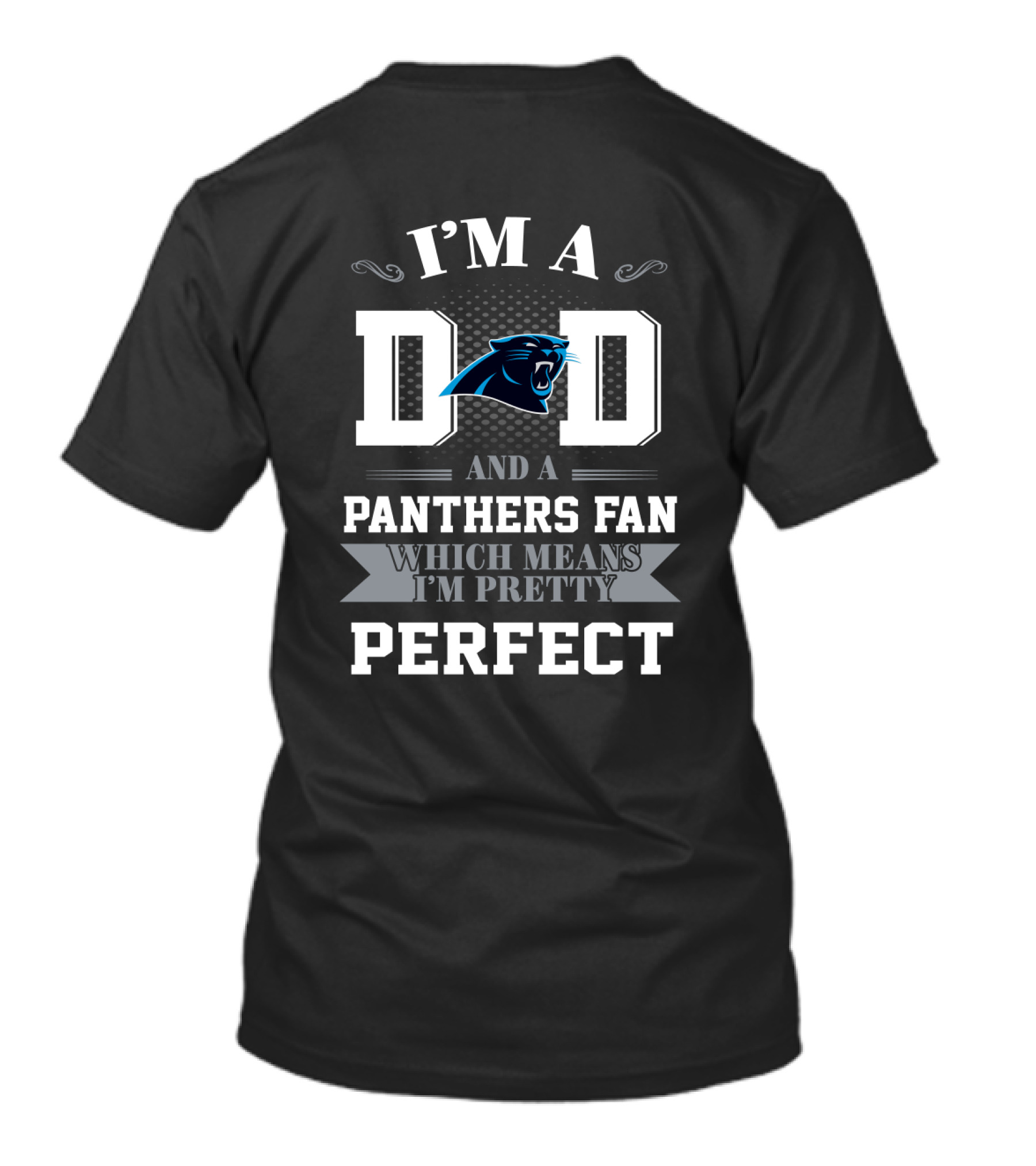 I'm A Dad And A Panthers Fan Which Means I'm Pretty Perfect T-Shirt