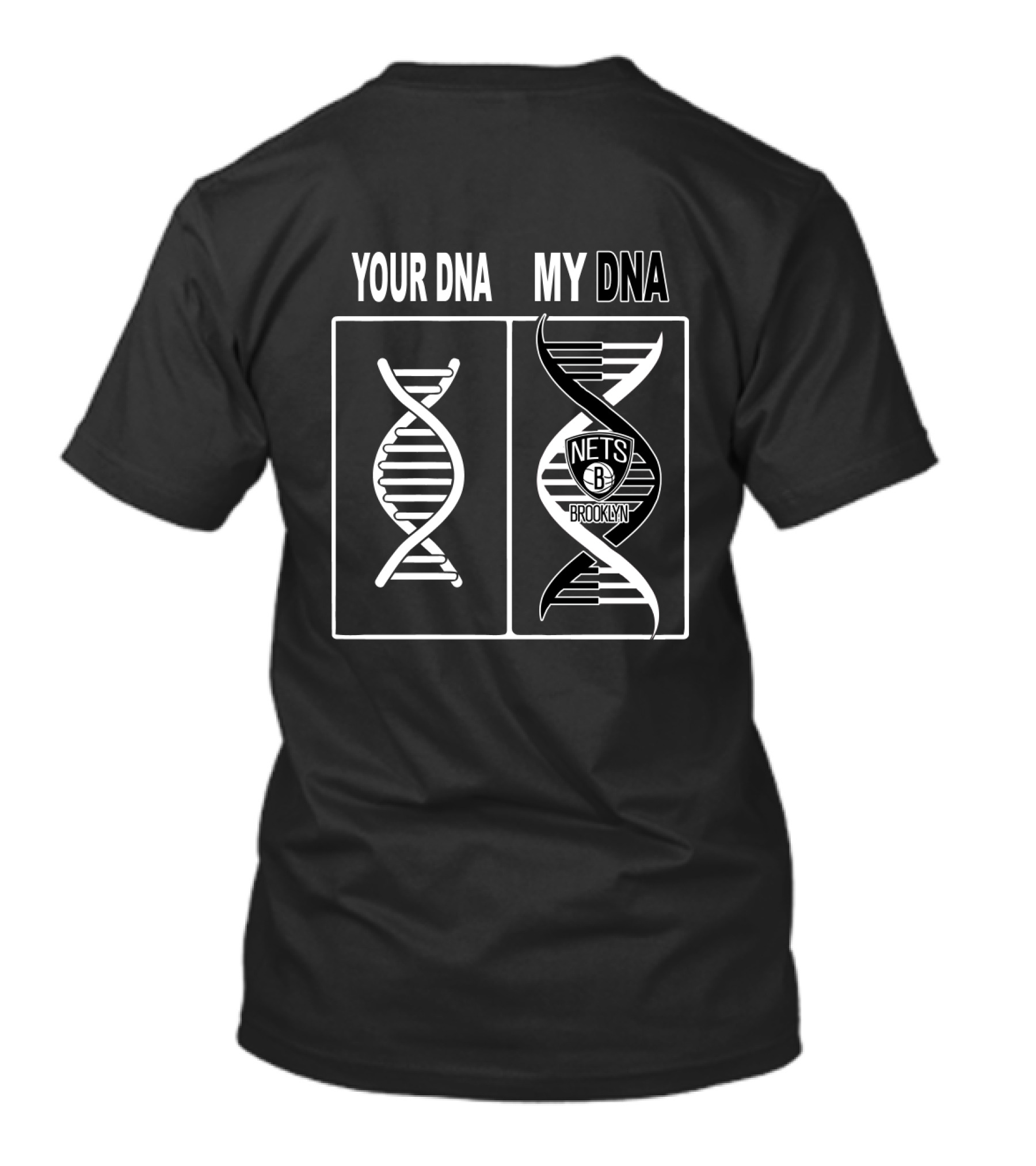 Your Dna My Dna Brooklyn Nets Fans Logo Spiral T-Shirt