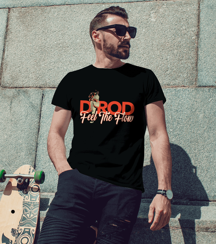 DROD Feel The Flow Baseball Pitching Pose T-Shirt