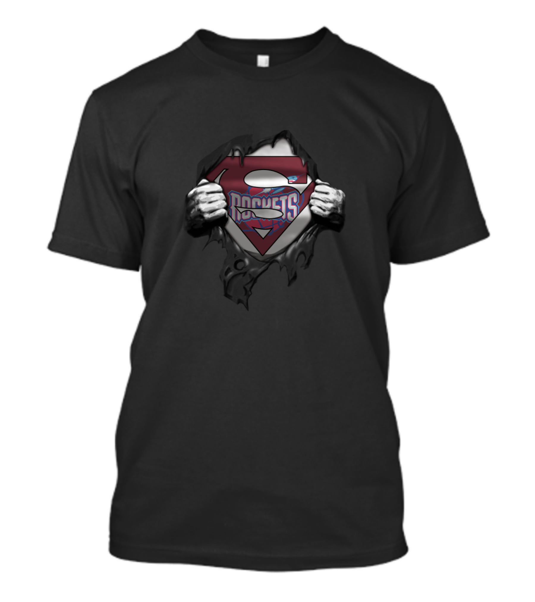 Superman Logo Houston Rockets Fan T-Shirt