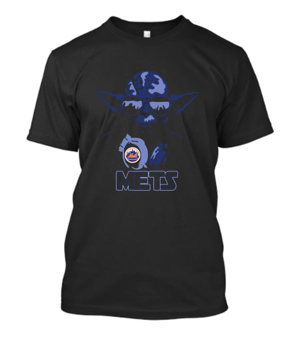 Yoda Star Wars New York Mets Fans Blue Shades Mets T-Shirt