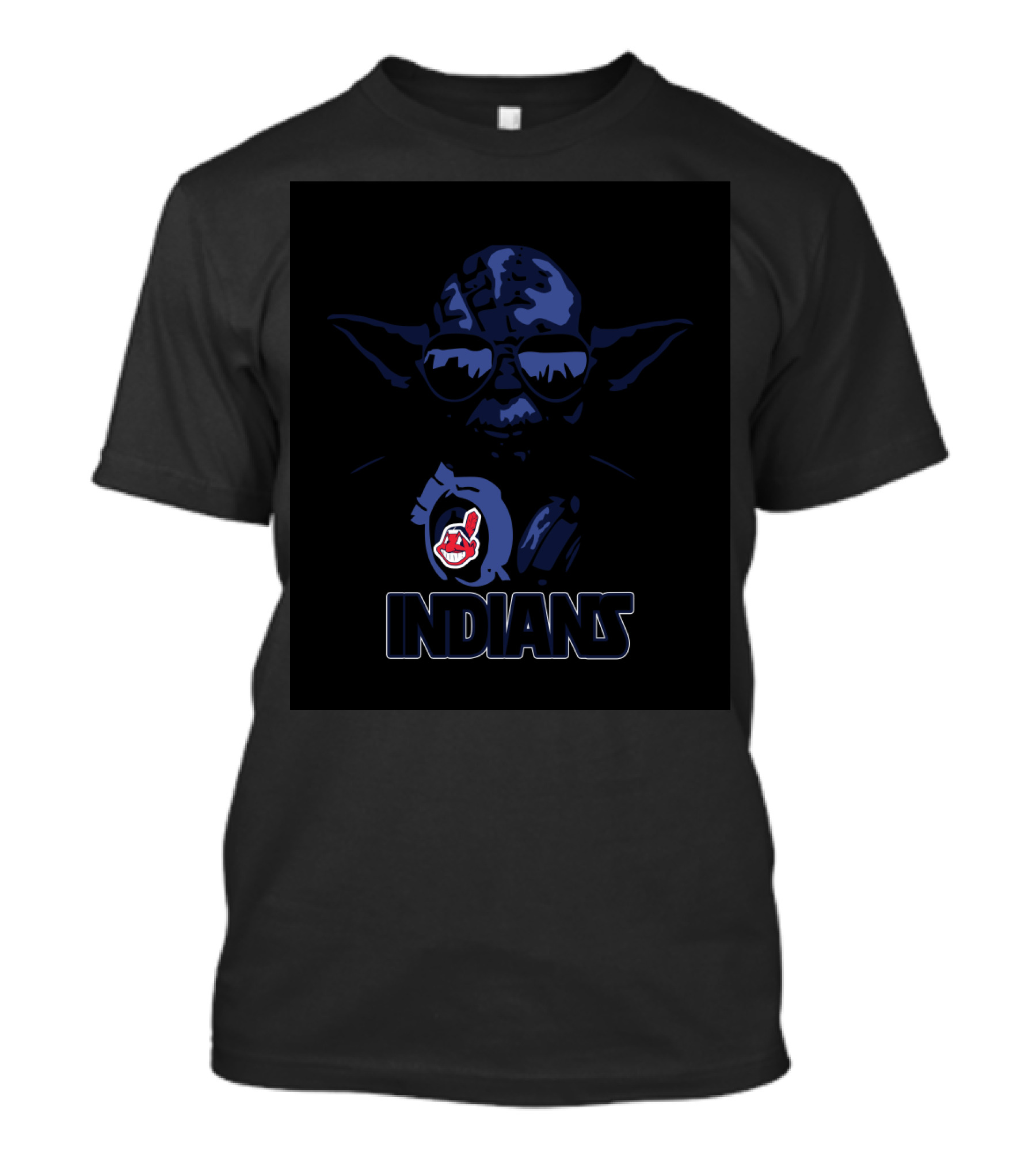Yoda Cleveland Indians Fans Star Wars Logo Tribute Indians T-Shirt
