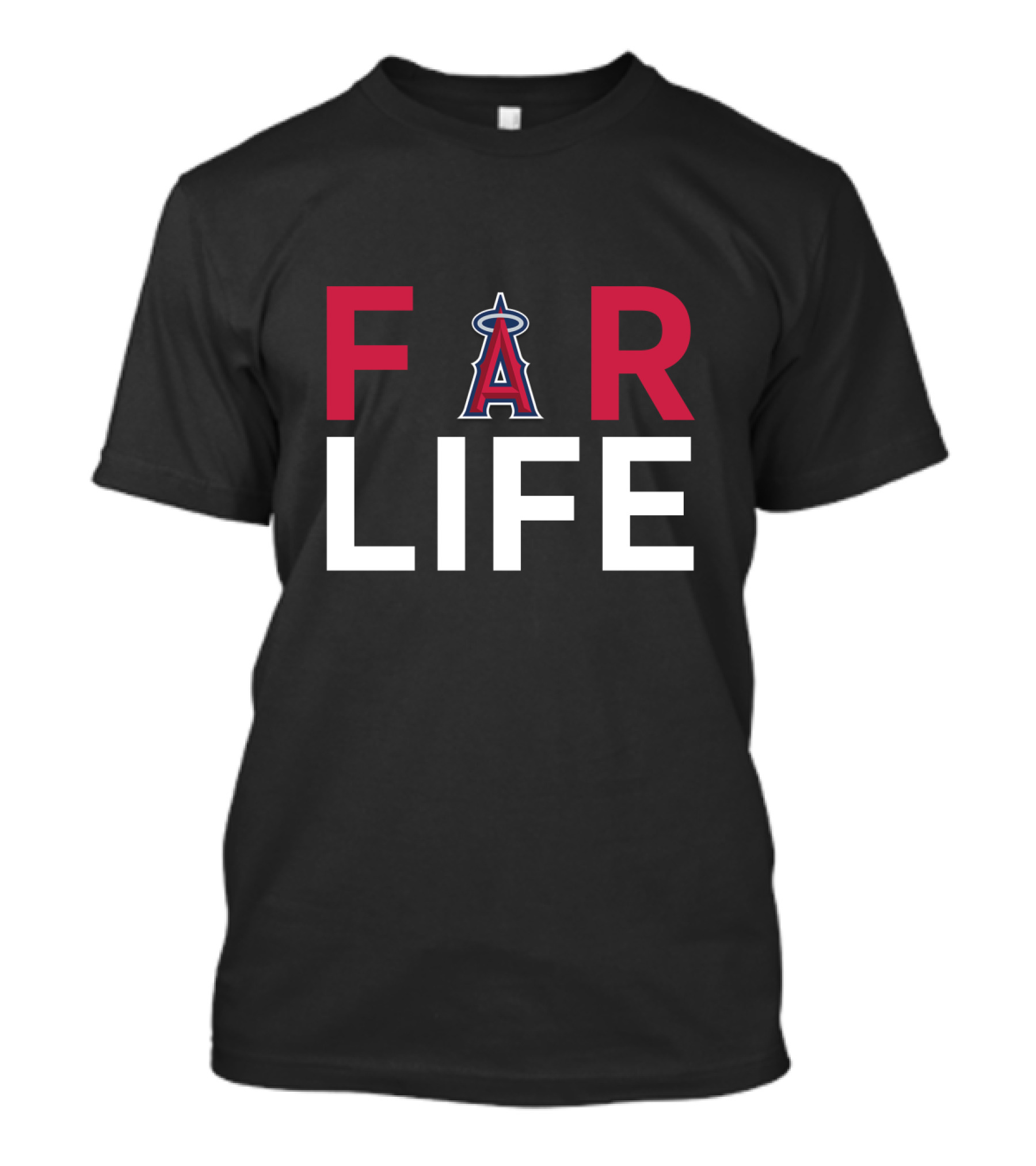 For Life Los Angeles Angels Fans Baseball Loyalty T-Shirt