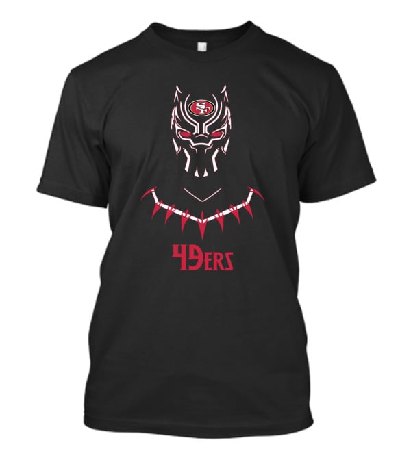 San Francisco 49ers Black Panther Fans Fusion 49ers T-Shirt