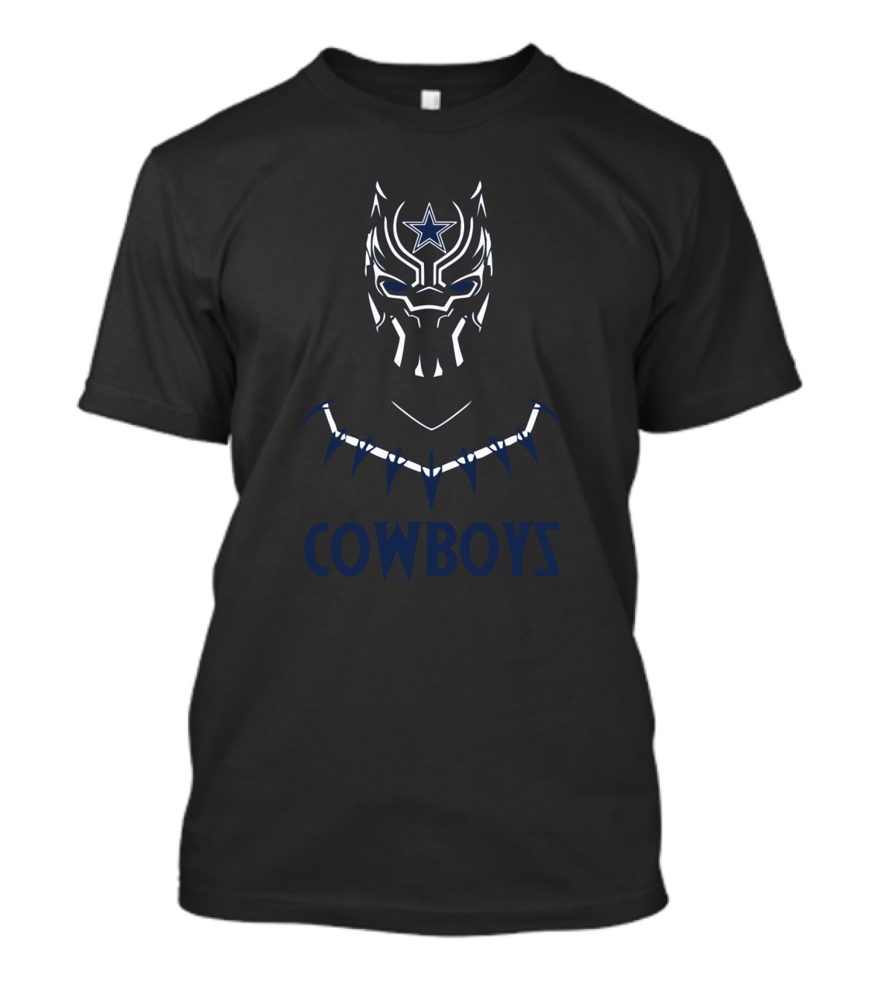 Cowboys Fan Black Panther Dallas Football Marvel Crossover T-Shirt
