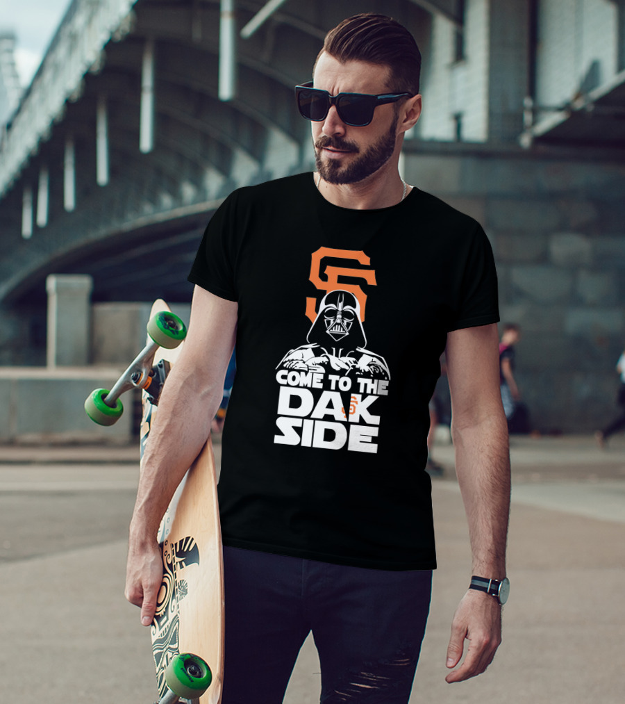 Come To The Dark Side Darth Vader San Francisco Giants Fans T-Shirt