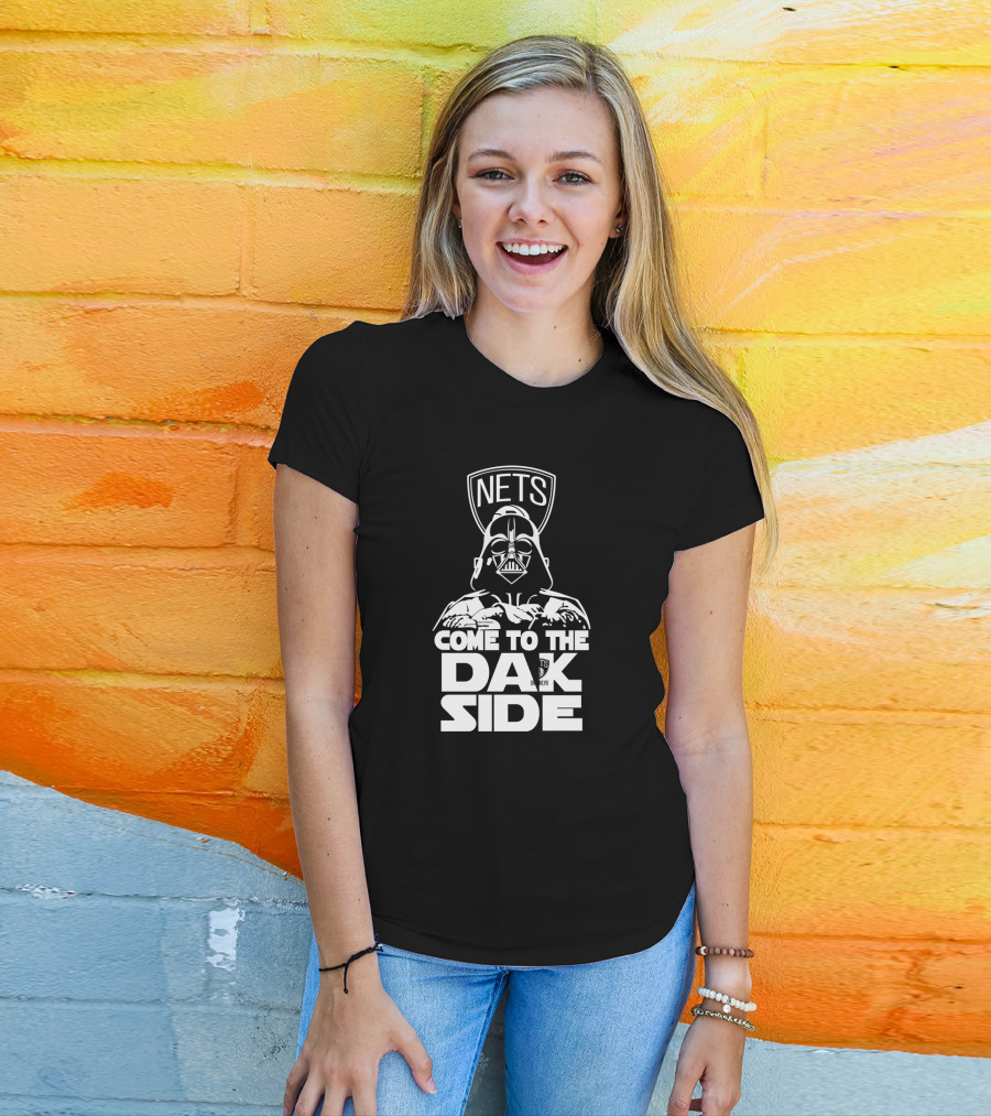 Nets Come To The Dark Side Darth Vader Fans T-Shirt