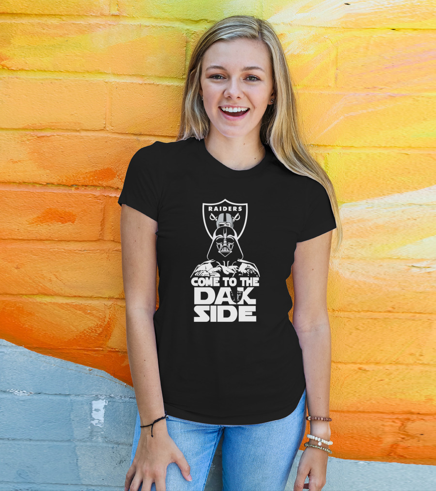 Raiders Come To The Dark Side Darth Vader Fan T-Shirt
