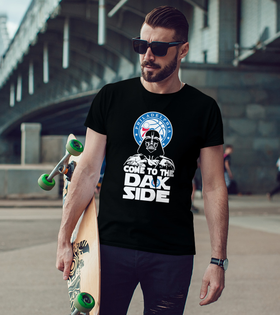 Darth Vader Come To The Dark Side Philadelphia 76ers Fans T-Shirt