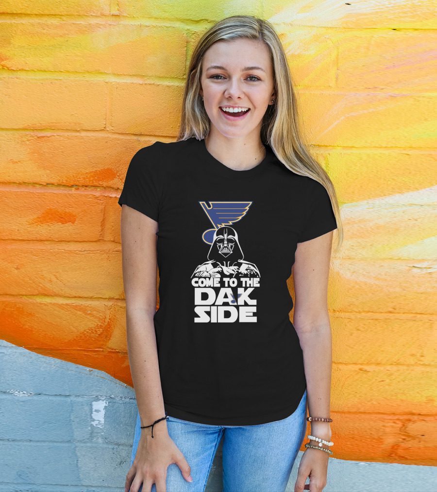 Come To The Dark Side Darth Vader St. Louis Blues Crossover Fans T-Shirt