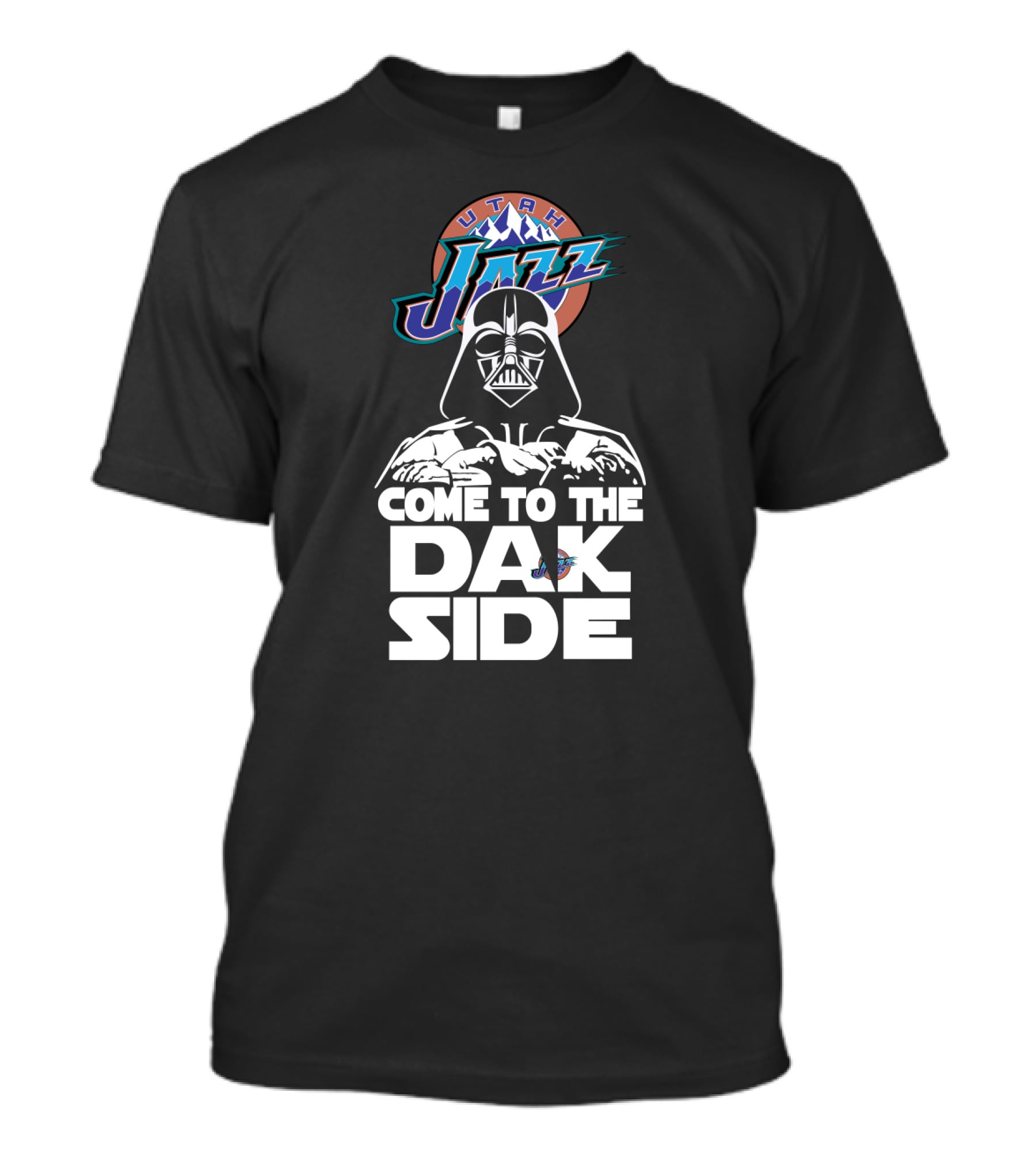 Utah Jazz Come To The Dark Side Darth Vader Fans T-Shirt