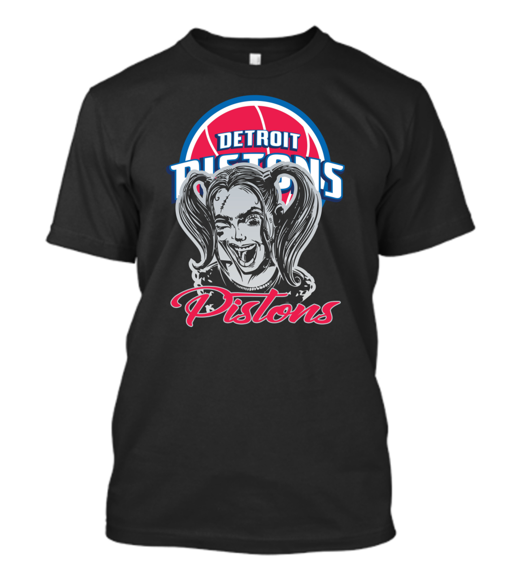Detroit Pistons Harley Quinn Fans T-Shirt