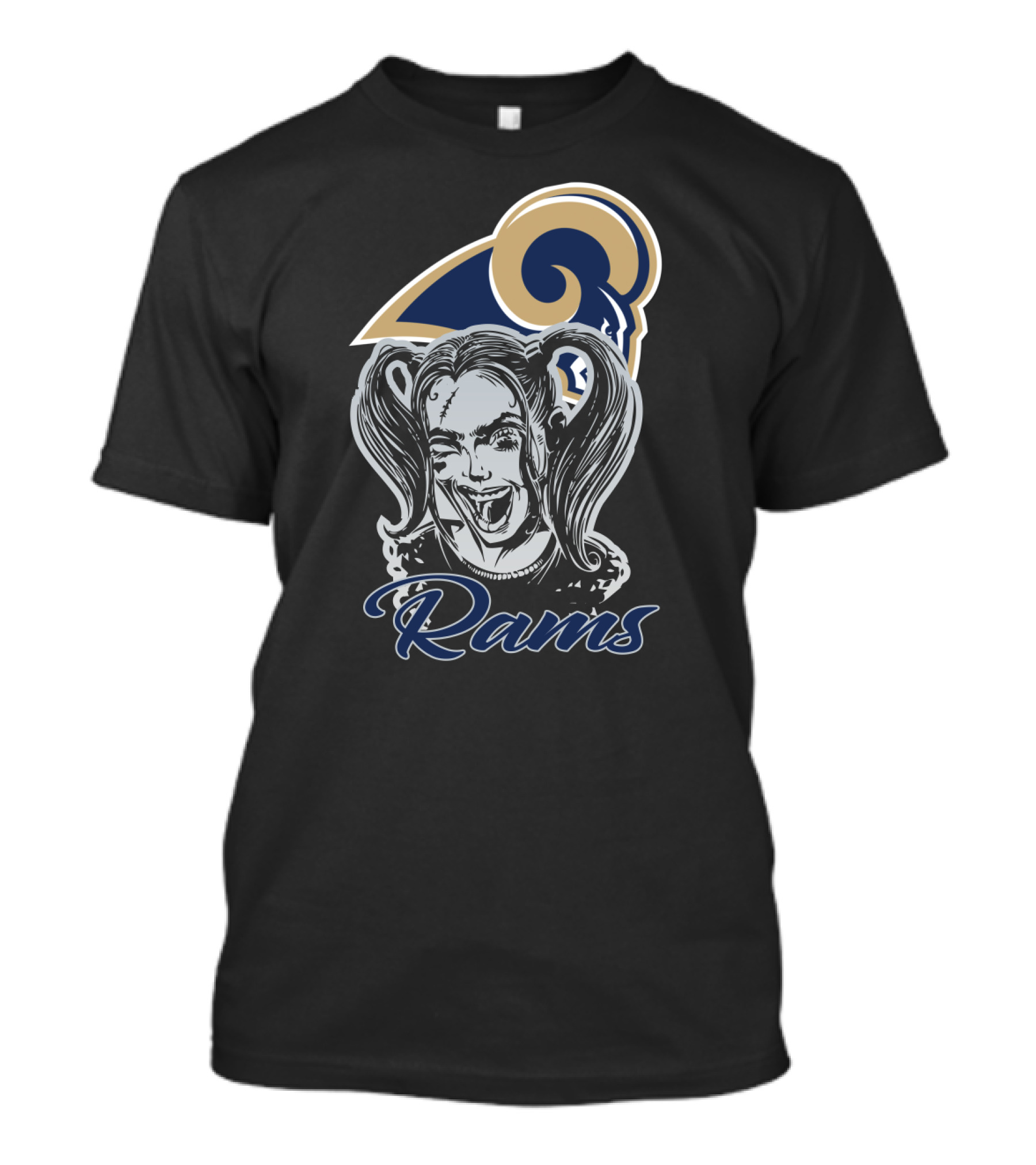 Harley Quinn Los Angeles Rams Fans T-Shirt