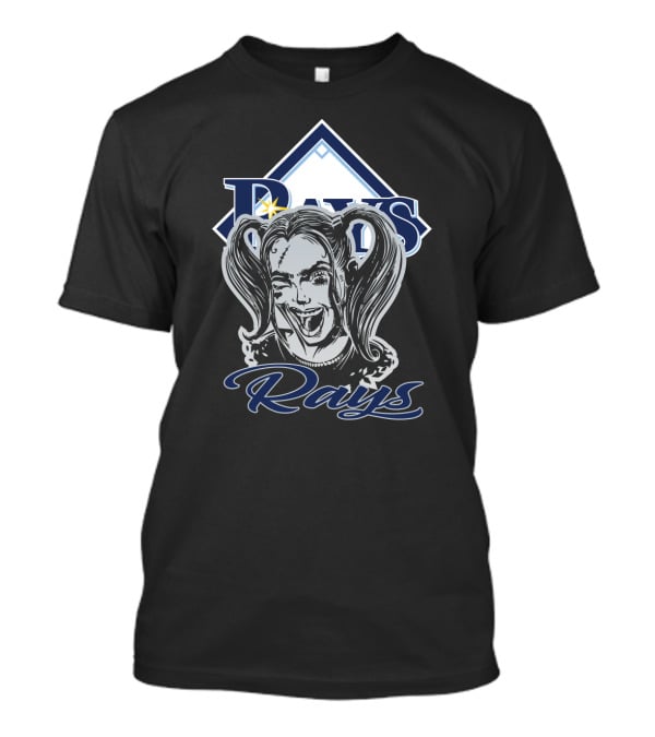 Harley Quinn With Tampa Bay Rays Logo And Rays T-Shirt