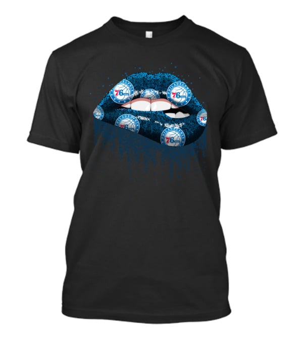 Philadelphia 76ers Lips Fan T-Shirt