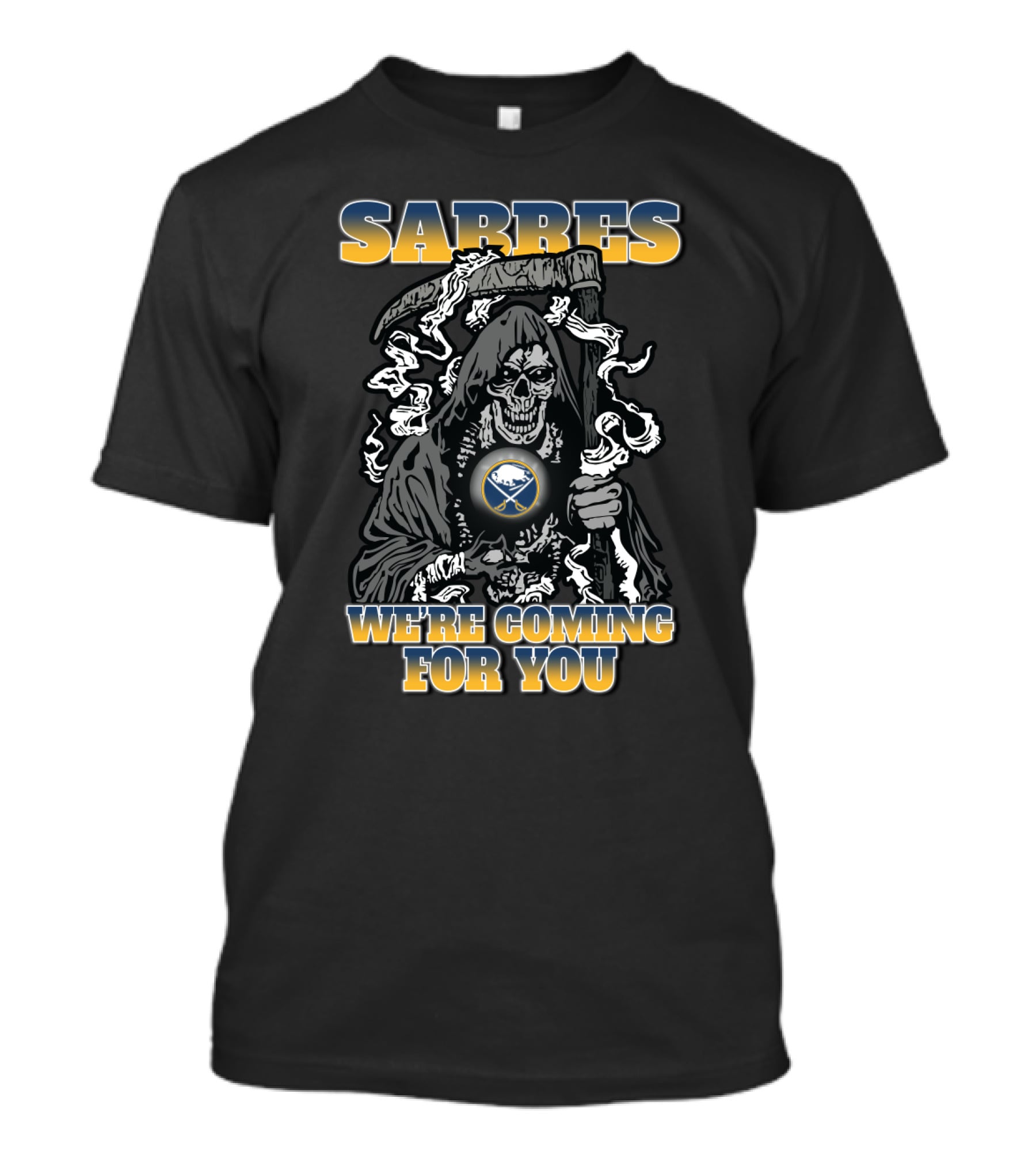 Buffalo Sabres Grim Reaper We're Coming For You T-Shirt