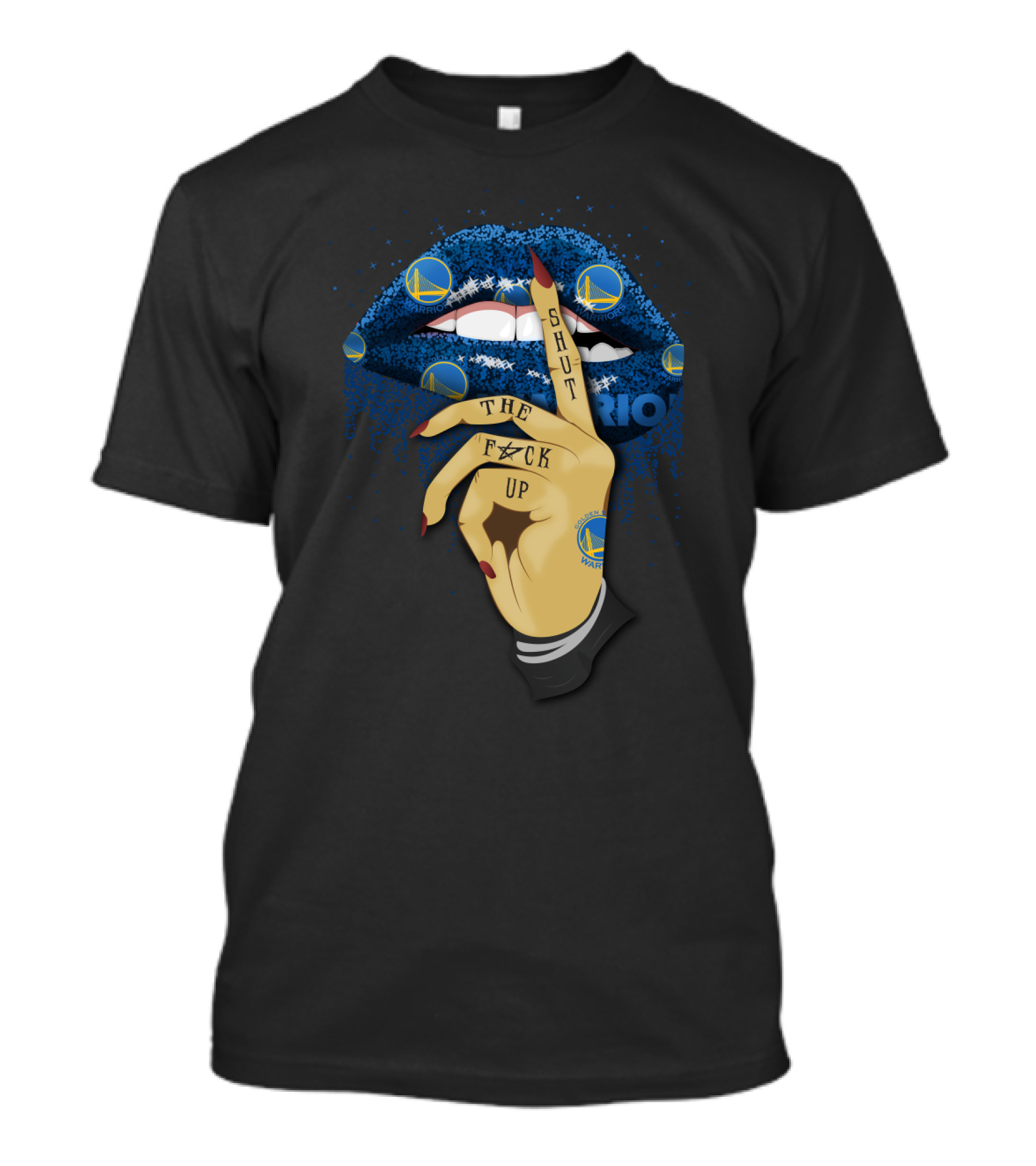 Shut Up Lip Golden State Warriors Fan Style T-Shirt