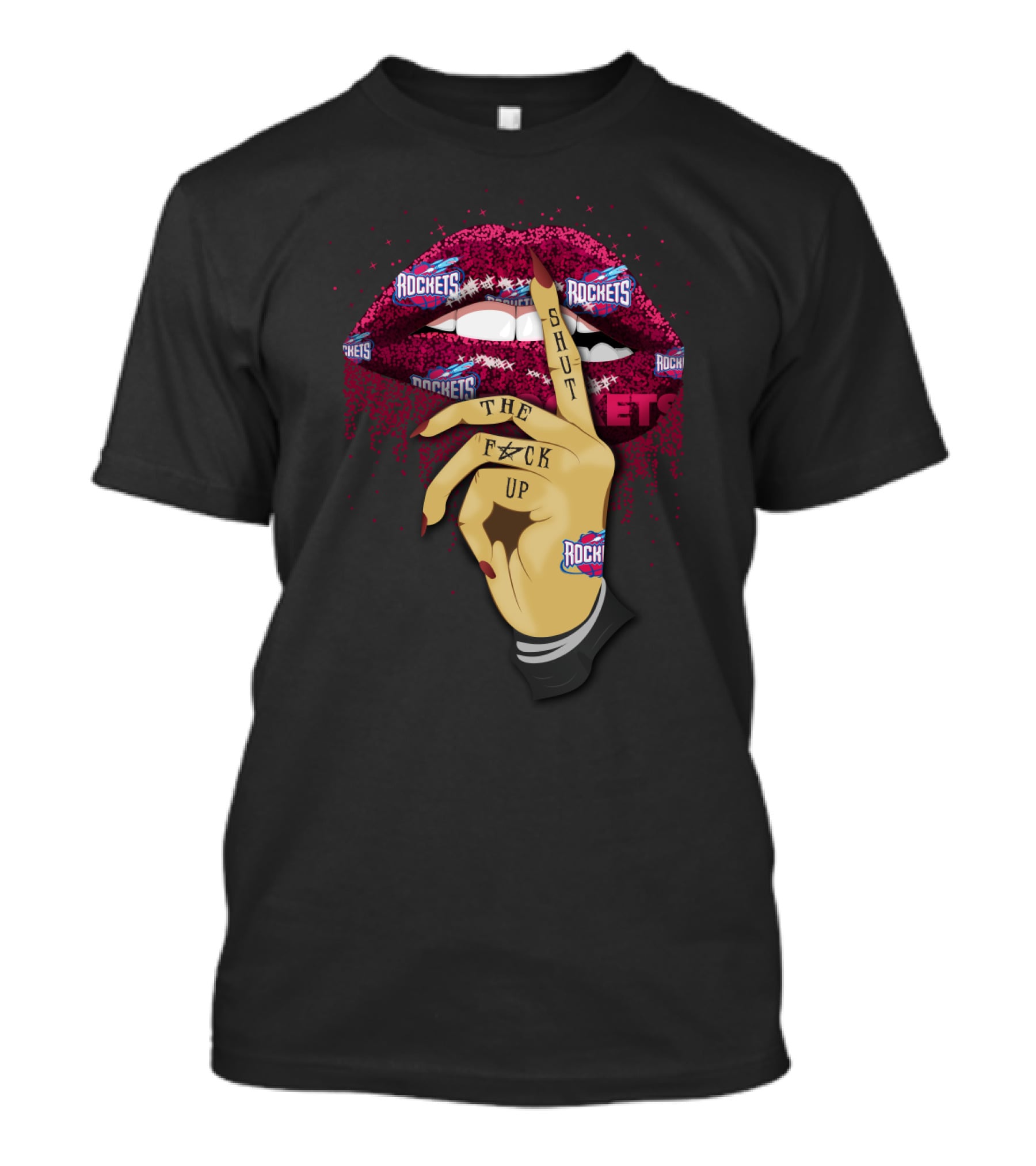 Rockets Lips Shut The F**K Up T-Shirt