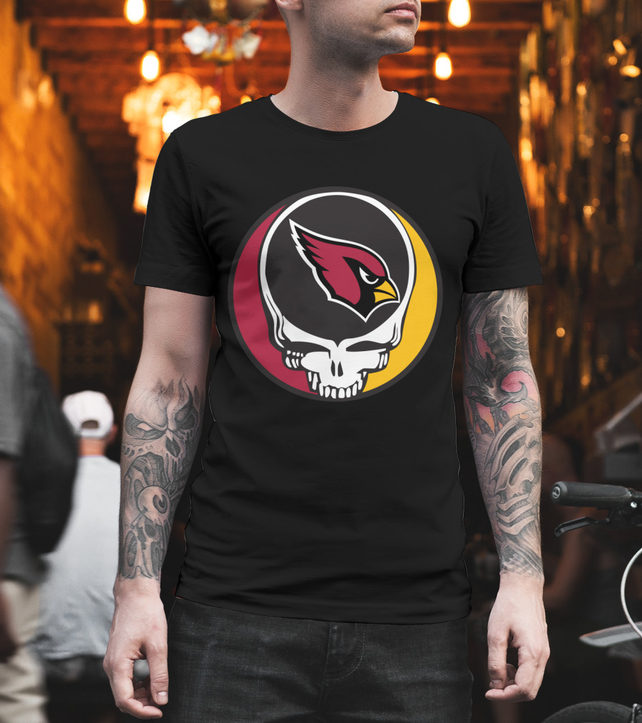 Grateful Dead Arizona Cardinals Skull T-Shirt