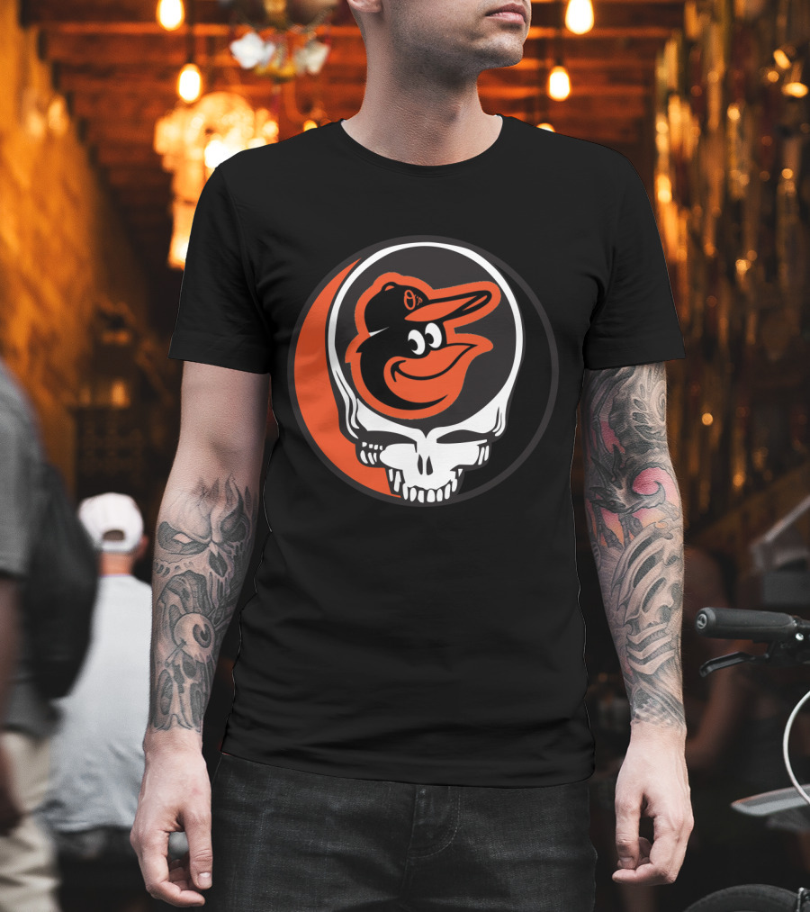 Grateful Dead Steal Your Face Baltimore Orioles Mashup T-Shirt