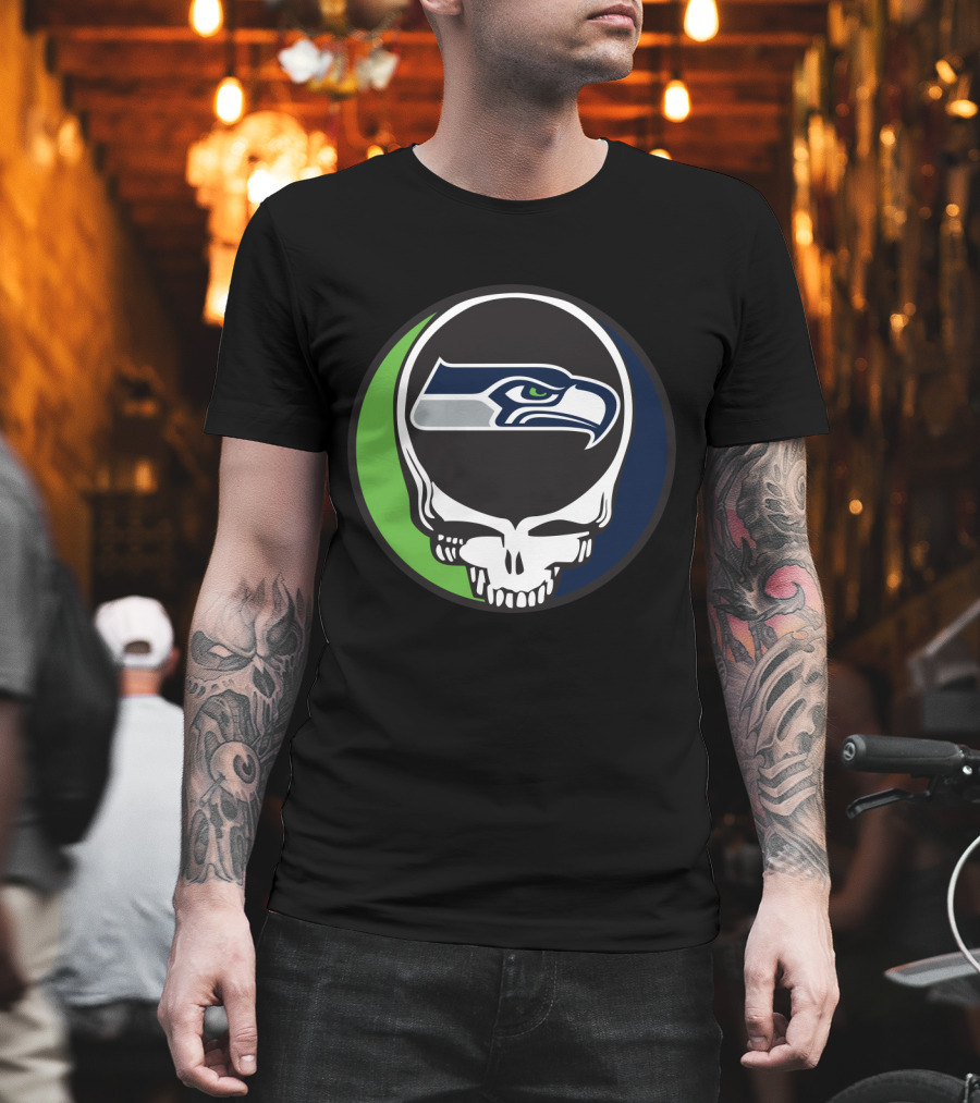 Grateful Dead Seattle Seahawks Skull T-Shirt