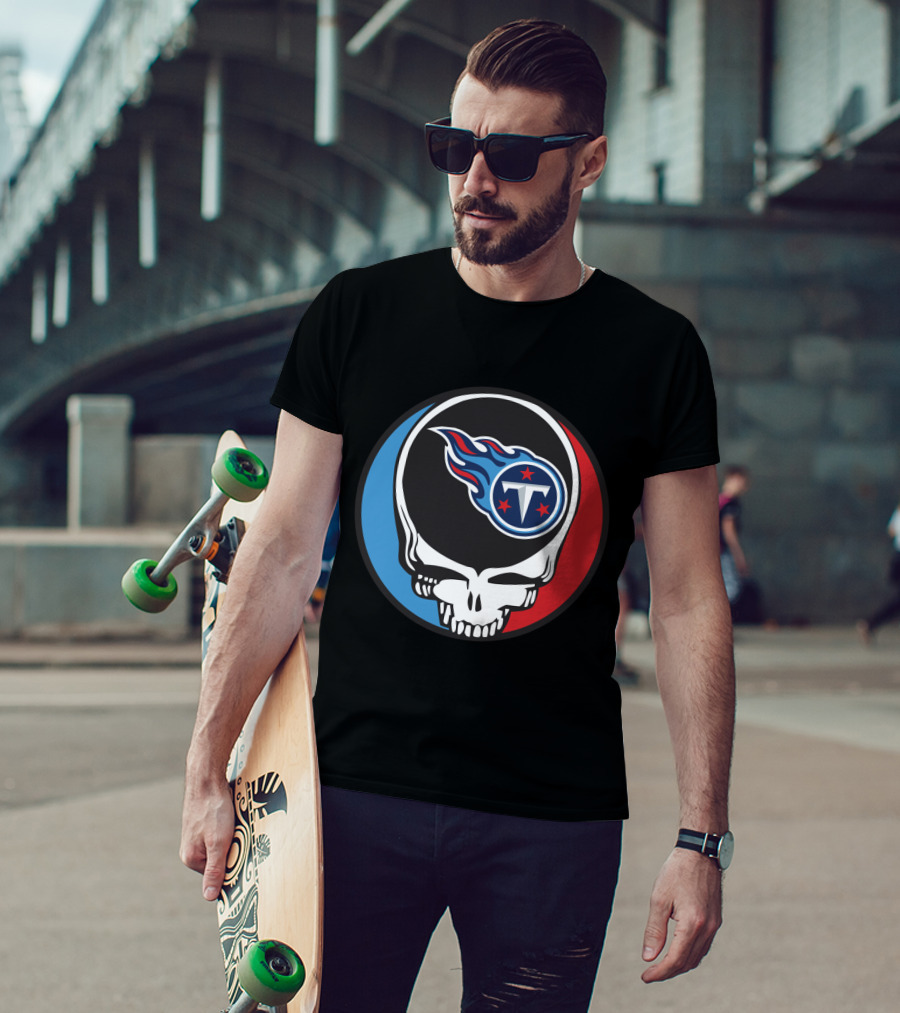 Grateful Dead Tennessee Titans Fan Skull T-Shirt