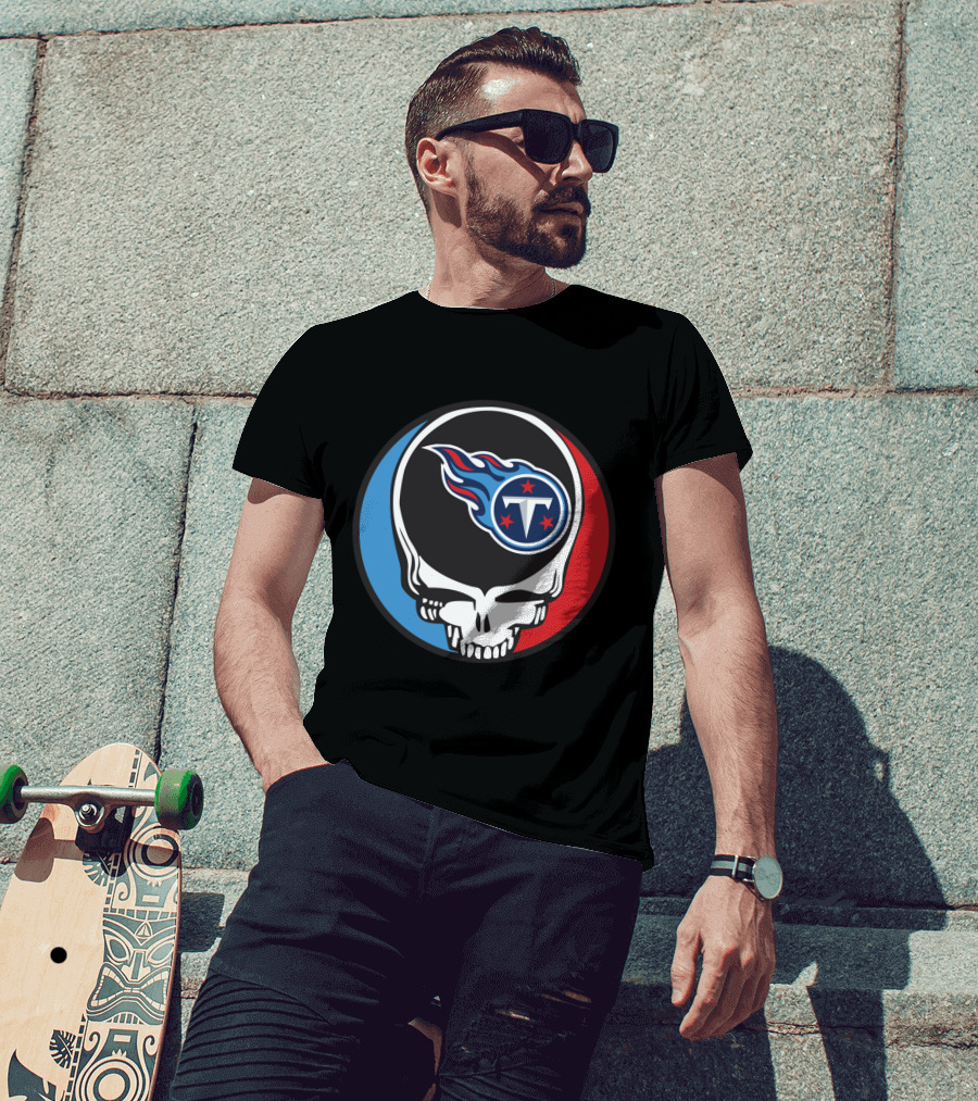 Grateful Dead Tennessee Titans Fan Skull T-Shirt