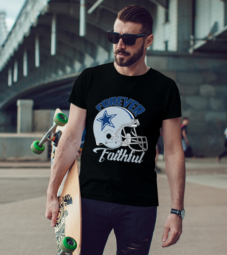 Forever Faithful Dallas Cowboy Helmet Star T-Shirt