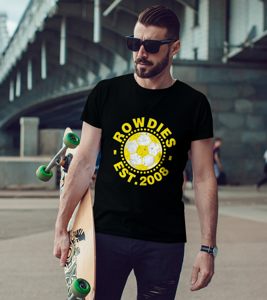 Rowdies Est 2008 Soccer Ball T-Shirt