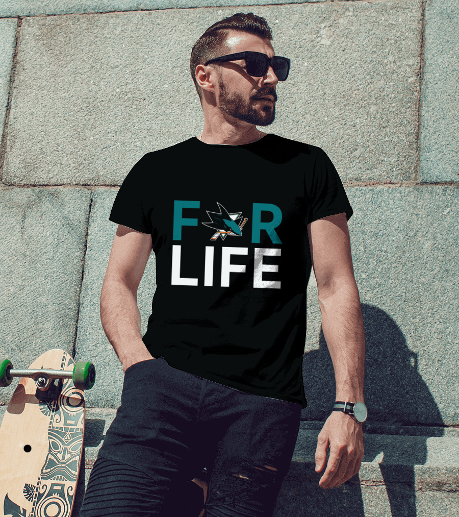 San Jose Sharks For Life Fan Expression T-Shirt